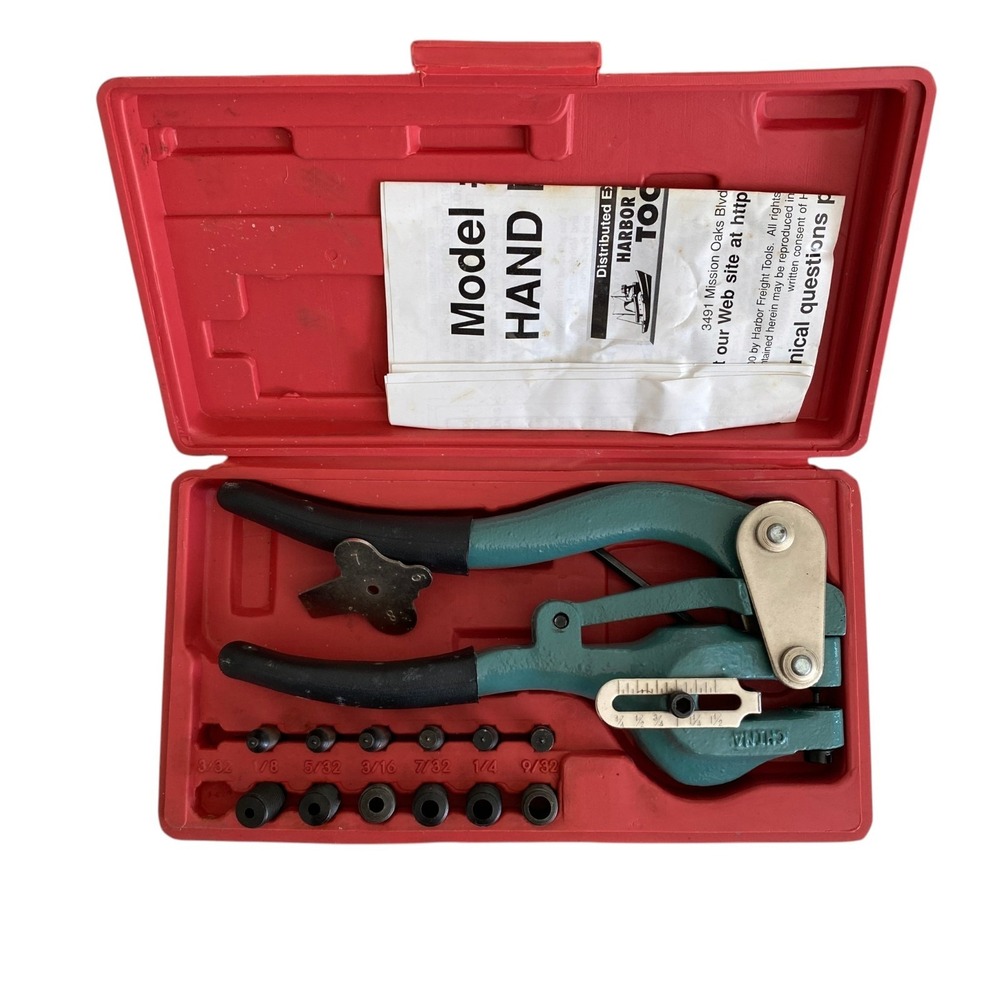 Harbor Freight Tools Iron Hand Punch Set 44060 w/case